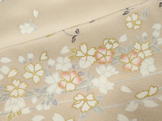 平和屋着物●訪問着　駒刺繍　吉祥草花文　暈し染め　金彩　正絹　逸品　DABI9244ud