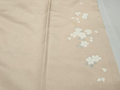 平和屋着物●訪問着　駒刺繍　吉祥草花文　暈し染め　金彩　正絹　逸品　DABI9244ud