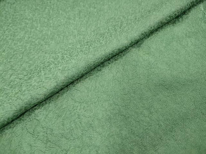 平和屋着物●上質な色無地　干割れ地紋　老竹色　正絹　逸品　DABI9247ud