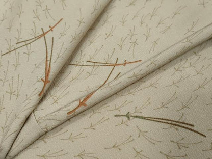 平和屋着物●上質な小紋　敷松葉文　正絹　逸品　DABI9251ud