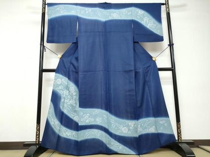 平和屋着物●訪問着　辻が花　金通し地　正絹　逸品　DABI9252ud