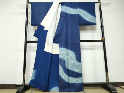 平和屋着物●訪問着　辻が花　金通し地　正絹　逸品　DABI9252ud