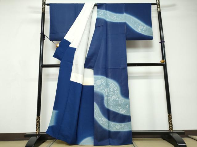 平和屋着物●訪問着　辻が花　金通し地　正絹　逸品　DABI9252ud
