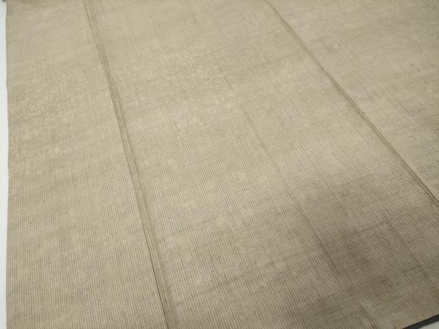 平和屋着物●結城紬　想川桜染　縞　証紙付き　正絹　逸品　DABI9263ud