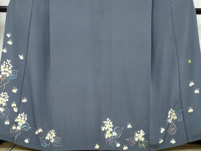 平和屋着物●本加賀友禅作家　茶谷孝志　訪問着　舞鶴草　証紙付き　正絹　逸品　DABI9265ud