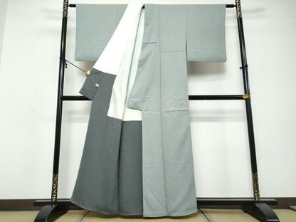 平和屋着物●染色の魔術師　染乃座・大久保玄才　そめのざ玄才　小紋　霞文　まるやま扱い　正絹　逸品　DABI9266ud