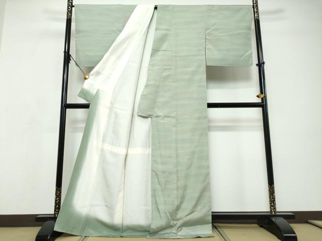 平和屋着物●上質な小紋　霞文　正絹　逸品　DABI9268ud