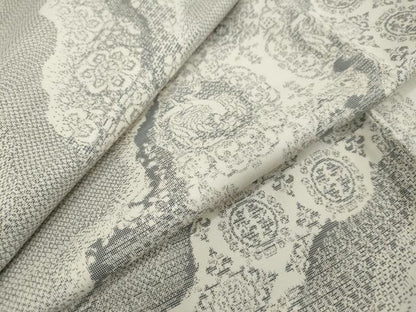平和屋着物●本場大島紬　白大島　9マルキ　道長花鳥文　正絹　逸品　未使用　DABI9284ud