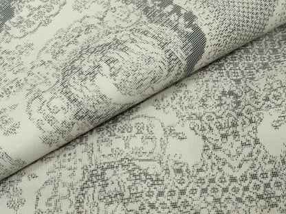 平和屋着物●本場大島紬　白大島　9マルキ　道長花鳥文　正絹　逸品　未使用　DABI9284ud