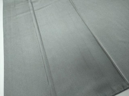 平和屋着物●江戸小紋　万筋　消灰色×素色　正絹　逸品　DABI9286ud