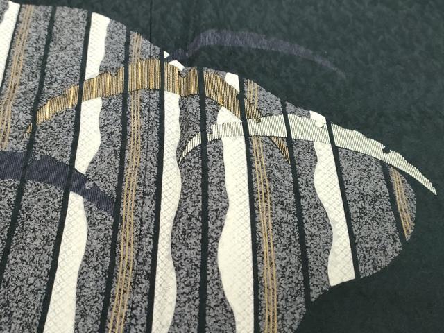 平和屋着物●訪問着　駒刺繍　雪芝文　金彩　さが美扱い　正絹　逸品　DABI9290ud