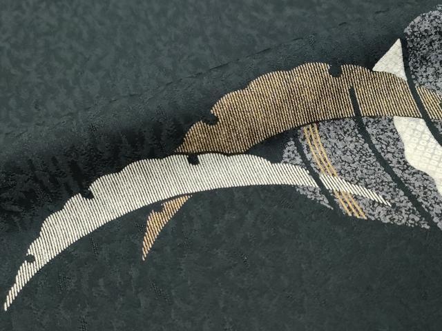 平和屋着物●訪問着　駒刺繍　雪芝文　金彩　さが美扱い　正絹　逸品　DABI9290ud