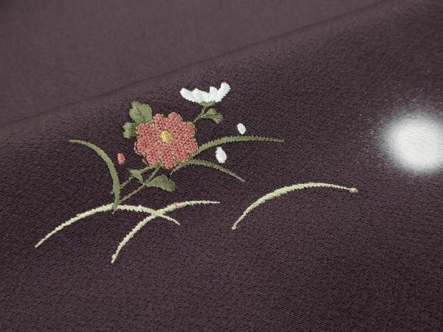 平和屋着物●訪問着　総刺繍　手毬花文　蛍暈し　金糸　さが美扱い　正絹　逸品　DABI9291ud
