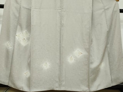 平和屋着物●訪問着　松葉文　暈し染め　金彩　ますいわ屋扱い　正絹　逸品　DABI9295ud