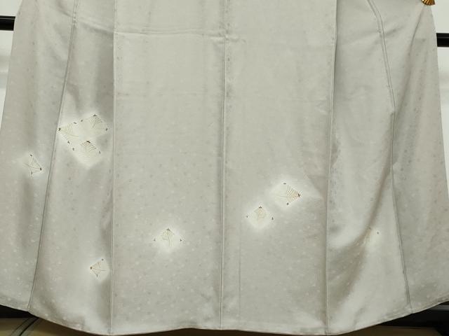 平和屋着物●訪問着　松葉文　暈し染め　金彩　ますいわ屋扱い　正絹　逸品　DABI9295ud