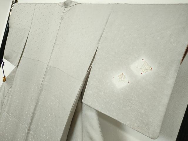 平和屋着物●訪問着　松葉文　暈し染め　金彩　ますいわ屋扱い　正絹　逸品　DABI9295ud