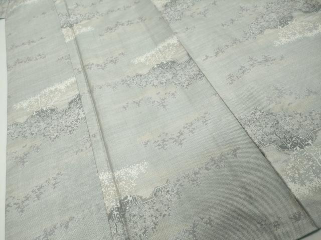 平和屋着物●本場大島紬　白大島　9マルキ　風景文　さが美扱い　証紙　証明書付き　恵大島紬織物謹製　正絹　逸品　DABI9299ud