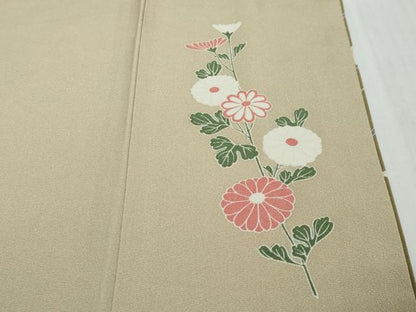 平和屋着物●訪問着　友禅　枝花文　暈し染め　正絹　逸品　DABI9320ud