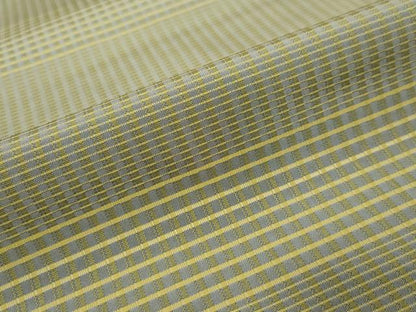 平和屋着物●上質なお召　吉野間道　ロング丈　正絹　逸品　DABI9326ud