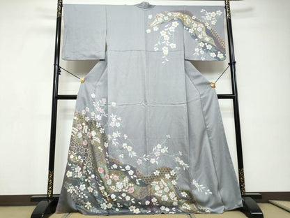 平和屋着物●訪問着　辻が花　金彩　正絹　逸品　DABI9327ud