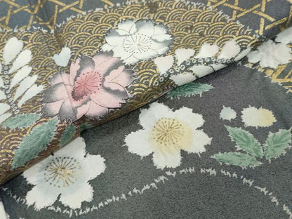 平和屋着物●訪問着　辻が花　金彩　正絹　逸品　DABI9327ud