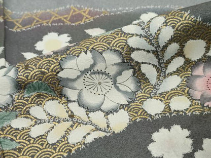 平和屋着物●訪問着　辻が花　金彩　正絹　逸品　DABI9327ud
