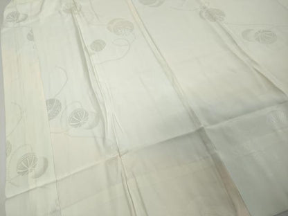 平和屋着物●長襦袢　無双仕立て　手毬草花地紋　暈し染め　正絹　逸品　DABI9328ud