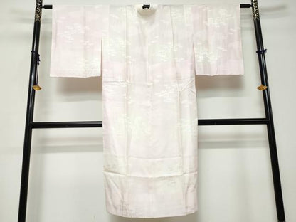 平和屋着物●長襦袢　無双仕立て　笹竹文　暈し染め　正絹　逸品　DABI9329ud