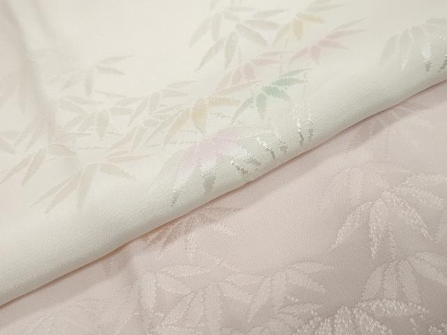 平和屋着物●長襦袢　無双仕立て　笹竹文　暈し染め　正絹　逸品　DABI9329ud