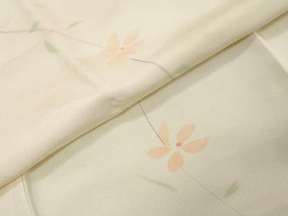 平和屋着物●長襦袢　無双仕立て　草花文　暈し染め　正絹　逸品　DABI9331ud