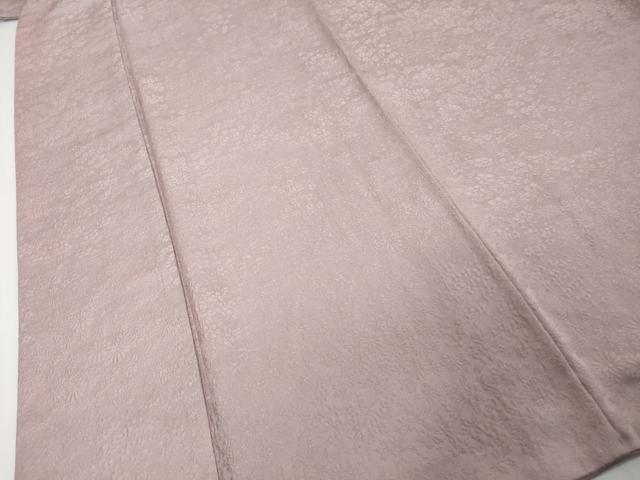 平和屋着物●上質な色無地　草花地紋　紅藤色　正絹　逸品　DABI9338ud