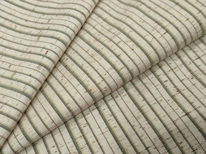 平和屋着物●ぜんまい紬　縞　正絹　逸品　DABI9348ud