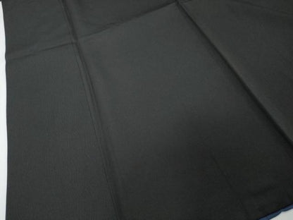 平和屋着物●男性　黒紋付　正絹　逸品　DABI9350ud