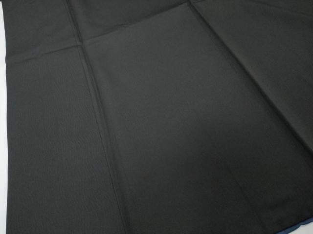 平和屋着物●男性　黒紋付　正絹　逸品　DABI9350ud