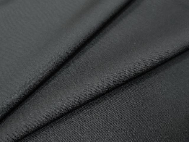 平和屋着物●男性　黒紋付　正絹　逸品　DABI9350ud