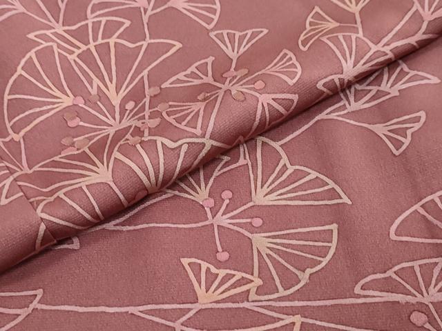 平和屋着物●訪問着　刺繍　イチョウ　銀杏　正絹　逸品　DABI9358ud