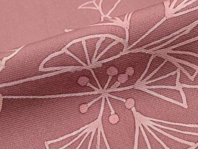平和屋着物●訪問着　刺繍　イチョウ　銀杏　正絹　逸品　DABI9358ud