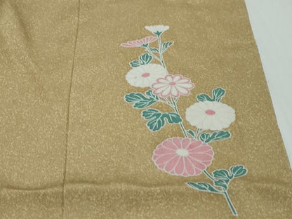 平和屋着物●訪問着　友禅　花鳥文　暈し染め　正絹　逸品　DABI9368ud