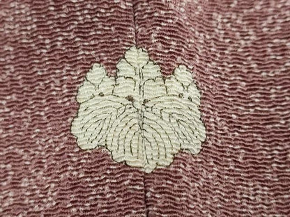 平和屋着物●江戸小紋　訪問着　舞葉文　金彩　正絹　逸品　DABI9371ud