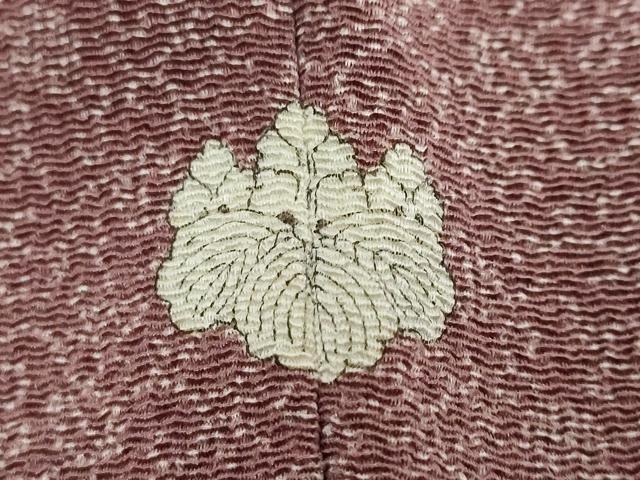 平和屋着物●江戸小紋　訪問着　舞葉文　金彩　正絹　逸品　DABI9371ud