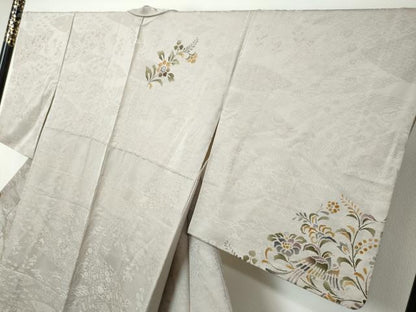平和屋着物●訪問着　花鳥文　正絹　逸品　DABI9373ud