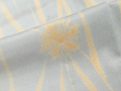 平和屋着物●長襦袢　無双仕立て　抽象文様　反端付き　半衿刺繍　正絹　逸品　DABI9374ud