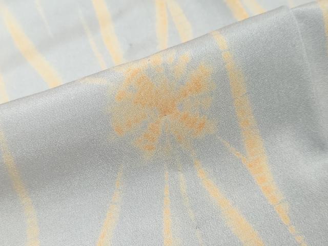 平和屋着物●長襦袢　無双仕立て　抽象文様　反端付き　半衿刺繍　正絹　逸品　DABI9374ud
