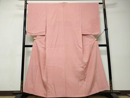 平和屋着物●小紋師　石塚幸生　江戸小紋　訪問着　道長草花文　正絹　逸品　未使用　DABI9377ud