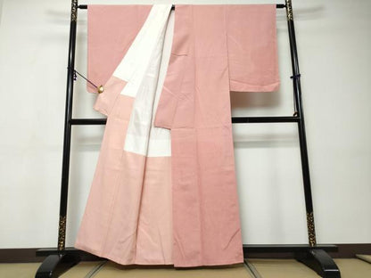 平和屋着物●小紋師　石塚幸生　江戸小紋　訪問着　道長草花文　正絹　逸品　未使用　DABI9377ud