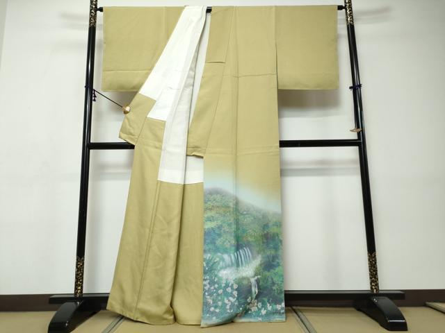 平和屋着物●豪華色留袖　風景草花文　暈し染め　金彩　正絹　逸品　未使用　DABI9385ud