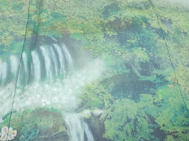 平和屋着物●豪華色留袖　風景草花文　暈し染め　金彩　正絹　逸品　未使用　DABI9385ud