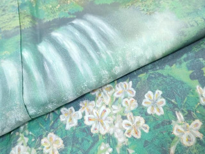 平和屋着物●豪華色留袖　風景草花文　暈し染め　金彩　正絹　逸品　未使用　DABI9385ud