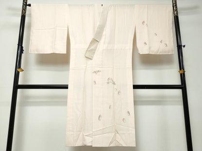 平和屋着物●長襦袢　無双仕立て　梟　ふくろう　正絹　逸品　DABI9392ud