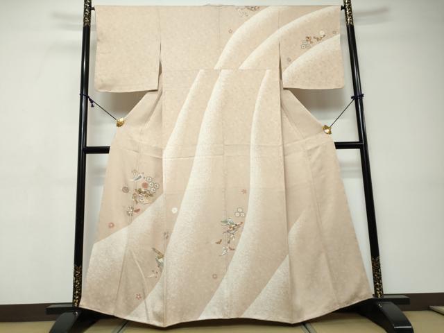 平和屋着物●訪問着　吉祥扇面宝尽くし文　金彩　正絹　逸品　DABI9399ud